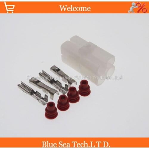 Sample,10 set 2.3mm 4 Way/pin male Electrical Connector plug,Auto Male connector for Car,motorcycle,electrombile etc