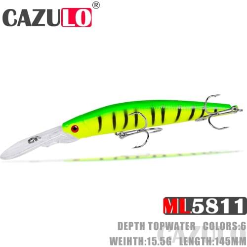 Floating Minnow Fishing Accessories Lure Weights 15.5g 145mm Isca Artificial Topwater Bait Pesca Wobblers Pike Fish Goods Leurre