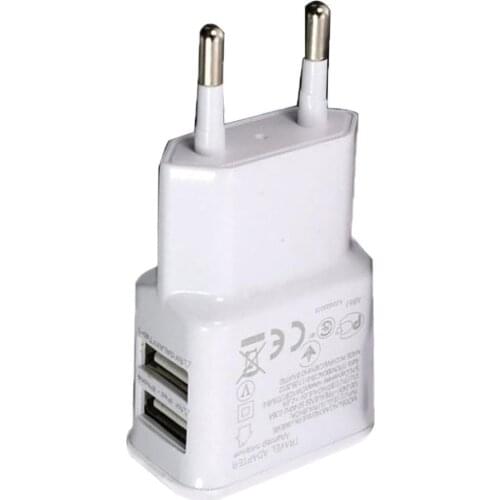 1A Portable Dual USB Power Adapter Mobile Phone Charger Electrical Socket Travel Smart Matching Charger Adapter For Smartphone