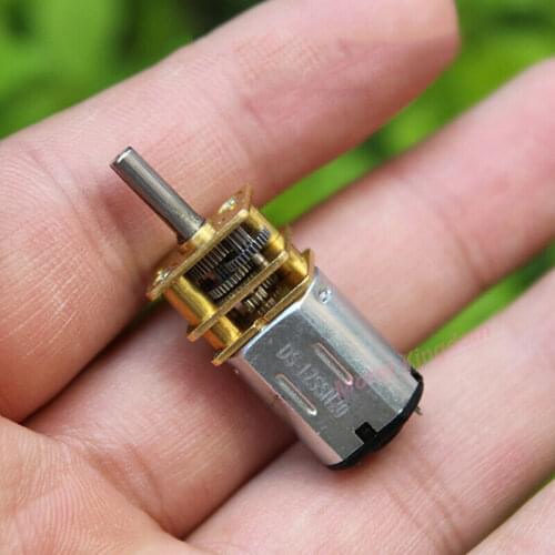 Brand New Mini N20 Full Metal Gear Motor DC 3V-6V 45RPM-85RPM Slow Speed Reduction Gearbox Engine