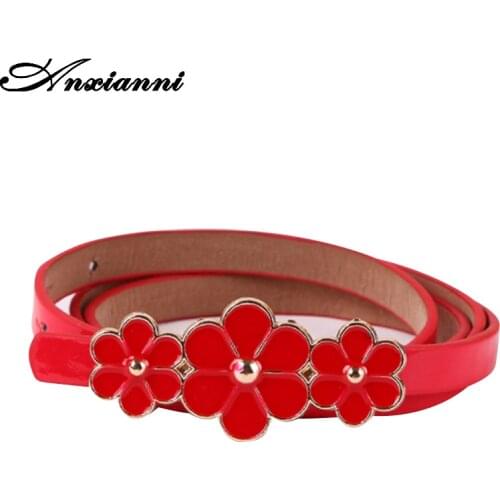Anxiani belt women fashion waist luxury black red ladies belts for jeans dresses girls decorative