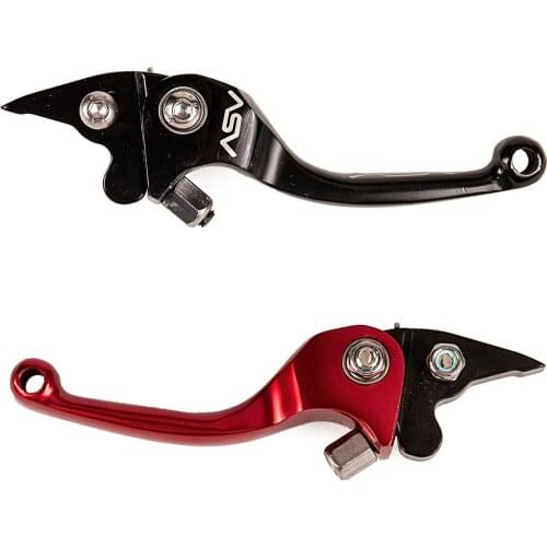2Pcs 22mm 7/8'' Hand Alloy Clutch Lever Red Black For Pit Dirt Cross Bikes ATV Quads Racing Motorcycles For Honda Yamaha Suzuki