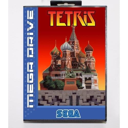 Tetris 16 bit MD Game Card With Retail Box For Sega Mega Drive For Genesis