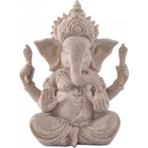 Vintage Art Decor Hand Carved Elephant Sculpture Figurine Home Decors