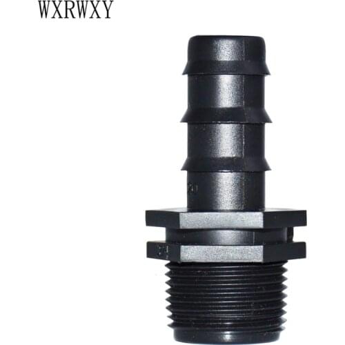 Wxrwxy Threaded connector 3/4 barbed connector 1/2 20 mm Hose Adapter garden hose fittings 4 pcs