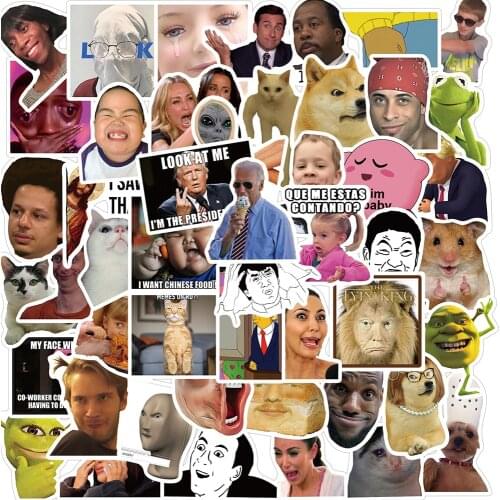 10/30/50PCS New Classic Meme Stickers DIY Fridge Laptop Motorcycle Luggage Skateboard Graffiti Joke Sticker Decal Kid Toys Gift