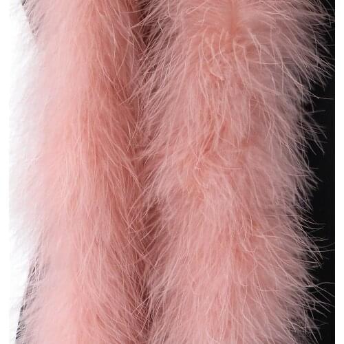 2 Meters Turkey Marabou Feathers Boa 22 Grams Dyed Fluffy Plumes For Crafts Wedding Clothes Decoration Accessories Sewing Dress