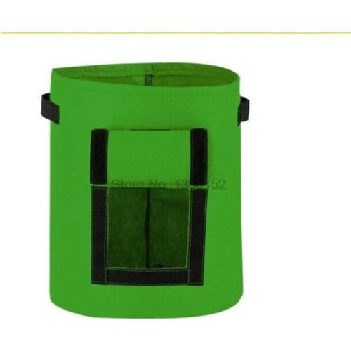 By dhl or fedex 20pcs Rectangular Vegetable Grow Bags Garden Nursery Planting Flower Anti-Corrosion Felt Non-Woven Planters Bag