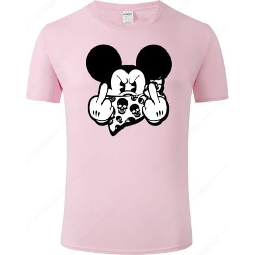 2021 Summer Mickey Mouse T Shirt Men Women Fashion Short Sleeves Cotton Cool Print T-Shirt Unisex Tee Clothing J113