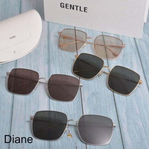 2021 new fashion GM metal square frame glasses women Sunglasses gentle Diane Polarized UV400 Sun glasses for women men