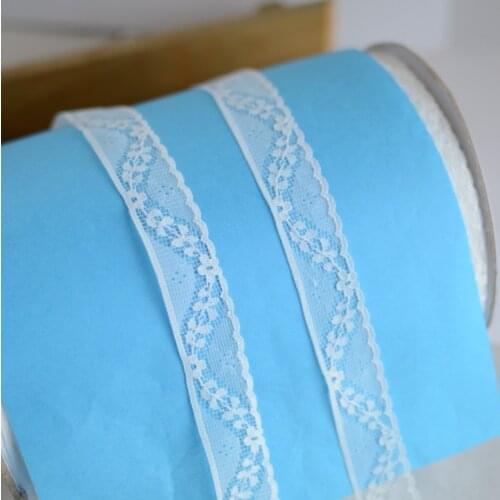 3 Meters/lot Width 2cm White High Quality Unilateral Lace Applique Trim Ribbon DIY Craft Garment Dress Accessories