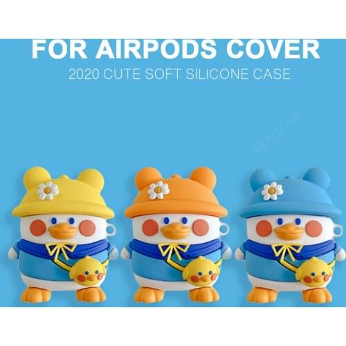3D Earphone Case For Airpods 2 Case Silicone Cute Dog Pig Cartoon Cover For Apple Air pods Pro 3 Bluetooth Wireless Earpods Case