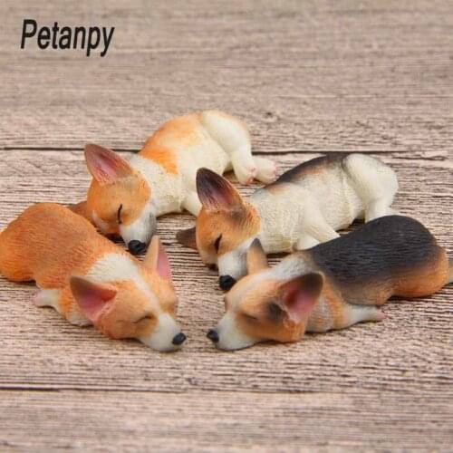 Home Decor accessories Message note Series Kawaii Corgi Shiba Inu PVC Action Figures Fridge Magnets Refrigerator Paste
