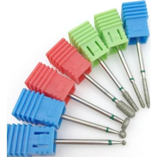 7 Style Diamond Nail Drill Bits Milling Cutter Burr Electric Drill Manicure Machine Nail Art Accessories Nail Clean Files