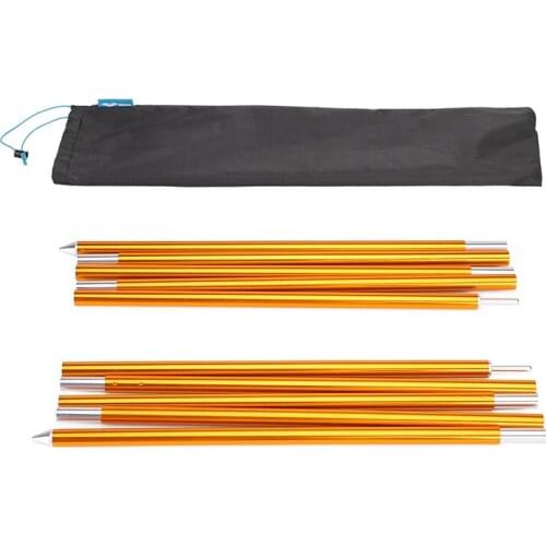 MIER Aluminum Tarp Poles Adjustable Lightweight Poles for Camping, Backpacking, Awnings, Shelters (Pack of 2) PE601