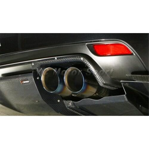 Car Accessories Carbon Fiber VS Style Rear Bumper Exhaust Heatshield 2pcs Fit For 2008-2012 Impreza GRB STI Exhaust Heatshield