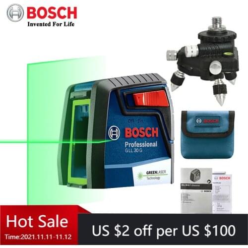 Bosch Laser Level 2 Line Green Laser Leveling Projection Line For Home Decoration Laser Level Professional Line Laser GLL 30 G