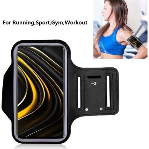 Running Sport Phone Arm Band Case For Xiaomi Pocophone M3 M2 X3 Pro 5G GT C3 Mi 10 Ultra Phone Holder Pouch Fitness Bag Poco X3