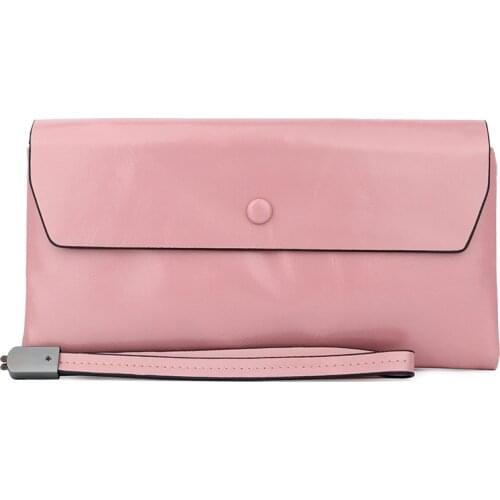 Lady Large Women Wallets Luxury Long Wallet Fashion Top Quality Genuine Leather Portomonee Card Holder coin purse For Women red