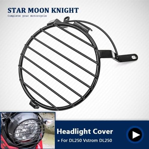 DL250 Front Housing Motorcycle Headlight Headlamp Fairing Cover Case Protection Net Protector Guard