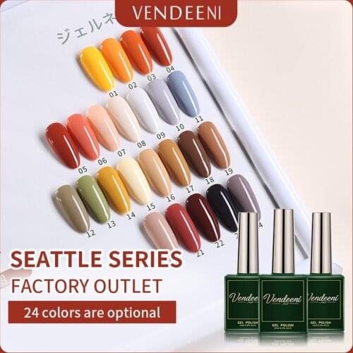 Vendeeni 15ml Nail Gel Polish pure color Series Gel Varnish DIY Soak Off UV Gel Nail Polish Nail Art Manicure Design Lacquer