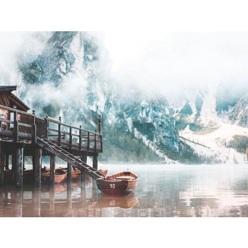 GATYZTORY Frame Mountain River Landscape DIY Painting By Numbers Modern Wall Art Handpainted Oil Painting For Home Decor Arts