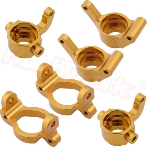 Upgrade Kit Aluminum Steering Knuckles Hub Carrier Set for Himoto E18 1/18 RC Cars Spino M603 M604 M605 23603 23604 23605