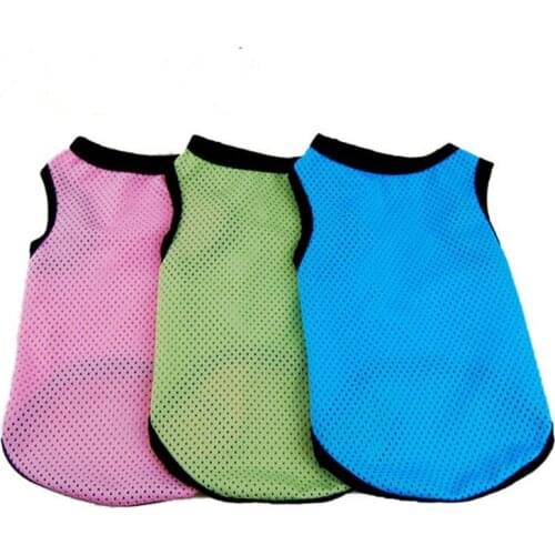 Summer Pet Dog Clothes Breathable Dog Mesh Vest Super Wicking Vest Shirt Outdoor Puppy Yorkshire Cat French Bulldog Clothing