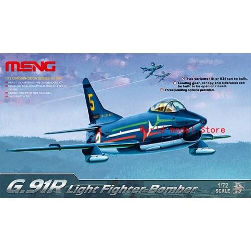 Meng Model DS-004 1/72 G.91R Light Fighter-Bombe Plastic Model Building Kit