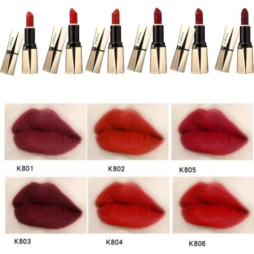 Natural Red Color Sensational Lipstick Hydrating Creamy Lip Makeup Great Gift for Women Lipstick Matte Lipstick Set