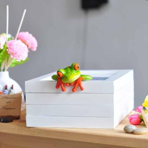 2017 New Frog Figurine Decoration Artificial Animal Crafts Creative Kawaii Micro Landscape Personalized