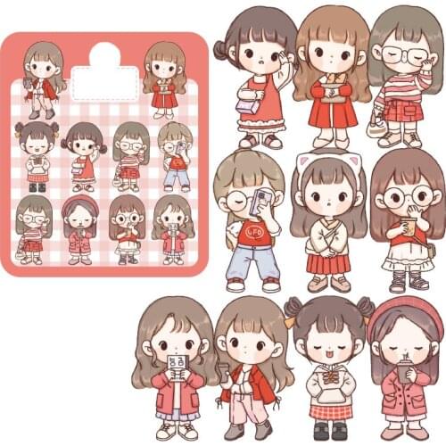 The new mini jam wear PET handbook ins wind cute girls cartoon handbook waterproof phone case case bag decoration