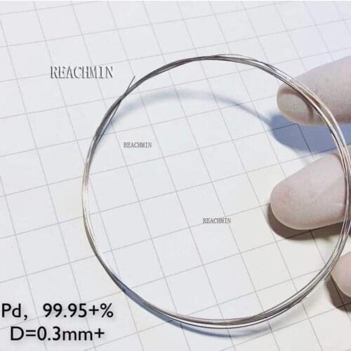 Palladium metal Wire 99.99% Element Pd Pure Diameter 0.3mm
