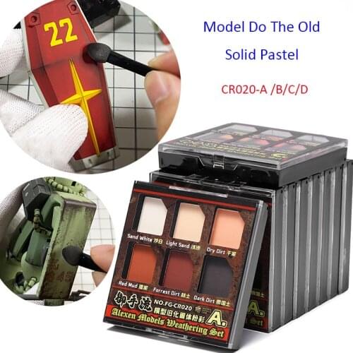 Soil Pastel For Gundam Tank Model Vehicle Fighter Aircraft Solid Natural CR020 Series A/B/C/D