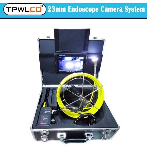 Industrial Sewer Endoscope System 7 Inch 720P 20/30/40/50m Cable Borescope 23mm Waterproof Drain Pipeline/Pipe Inspection Camera