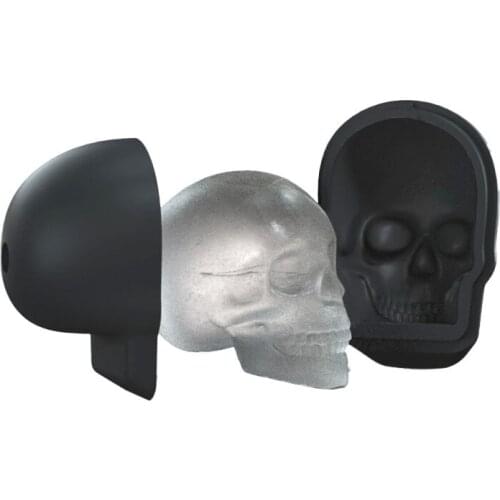 Tray 3D Skull Silicone Mold DIY Ice Maker Household Use Cool Whiskey Wine Kitchen Tools Pudding Ice Cream Mold