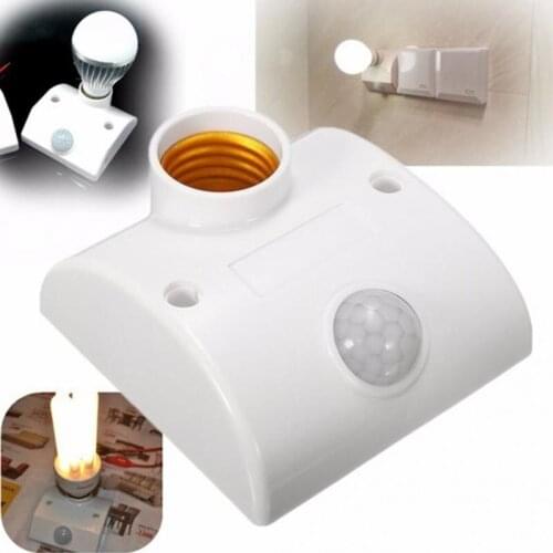 Light/Lamp Holder Infrared Motion PIR Motion Sensor Automatic LED Light Lamp Holder Switch Alarm System
