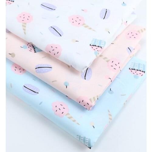 Ice Cream Cake Kids 100% Cotton Fabric,patchwork Cloth,diy Sewing Quilting Fat Quarters Material for Baby&child Fabric