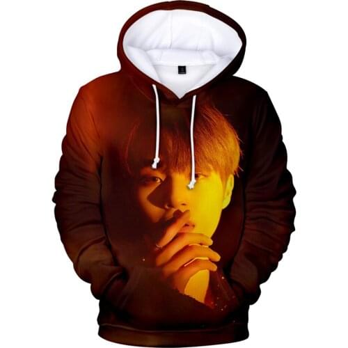 Sidno AB61X 3D Hoodie Men/women Sweatshirts Spring/Autumn Fashion Kpop Hooded Tops Boys/girls Casual Long Sleeve Hoodies Coats