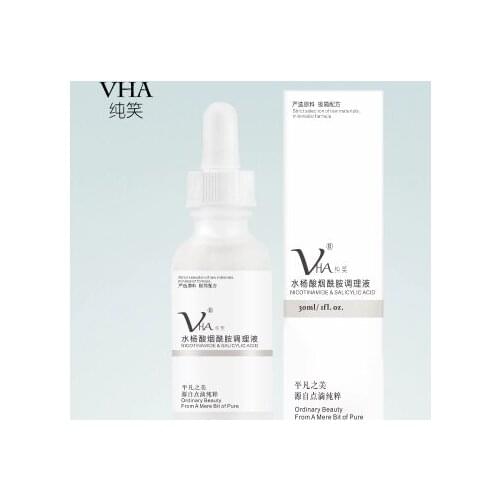 VHA conditioning essence salicylic acid + nicotinamide + zinc dispel closed acne to control oil brighten skin and shrink pores