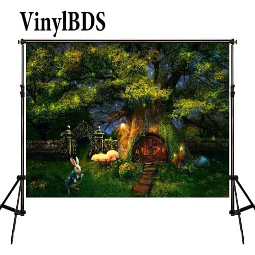 VinylBDS Scenery Photography Background Fairy Tale Forest Background Children Backdrop Spring Photos for Photos studio shoot