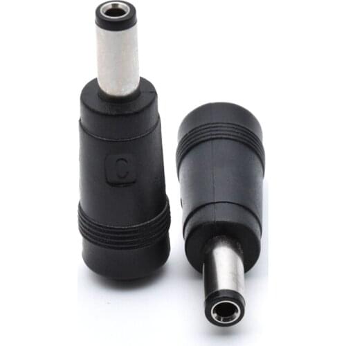 10pcs DC 5.5mm x 2.1mm 5.5/2.1mm Male to 3.5mm x 1.35mm 3.5/1.35mm Female Converter Adapter Connector Jack for CCTV Camera LED