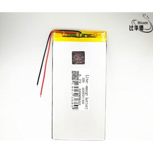 10pcs Liter energy battery Good Qulity 3.7V,5000mAH 3090130 Polymer lithium ion / Li-ion battery for tablet pc BANK,GPS,mp3,mp4