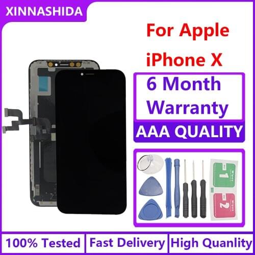 100% Tested LCD Pantalla For iphone X LCD XS XR Screen LCD Display Touch Screen Digitizer Assembly For iphone X XS XSmax