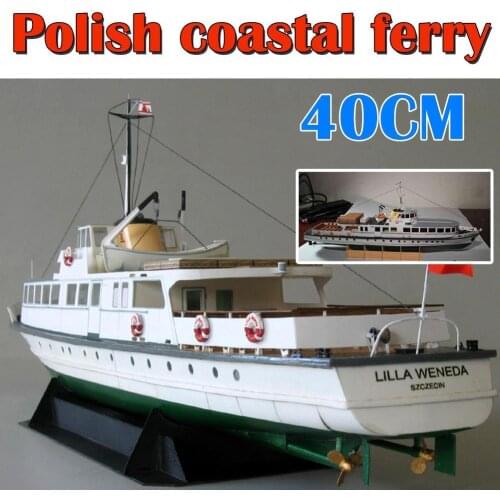 Paper Craft 1:100 Polish Coast Ferry Cruise Ship Super Beautiful Assemble Papercraft 3D Puzzle Game Educational Toy For Children