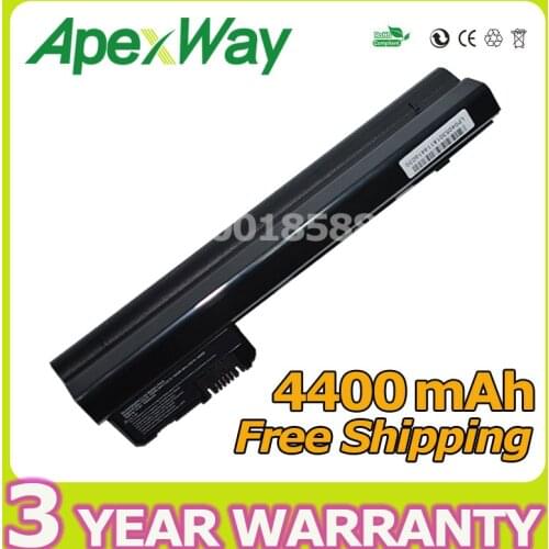 Apexway 4400mAh 6 Cell Laptop Battery For HP Mini 102 CQ10 110 110c 530973-741 537626-001 HSTNN-I70C HSTNN-LB0C NY220AA NY221AA