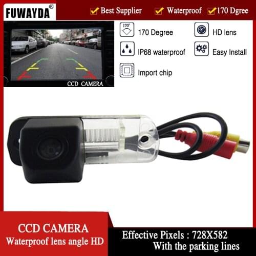 FUWAYDA HD CCD Car Rearview Backup Reverse Camera for Mercedes Benz:C-Class W203 E-Class W211 CLS-Class 300 W219 R350 R500 ML350