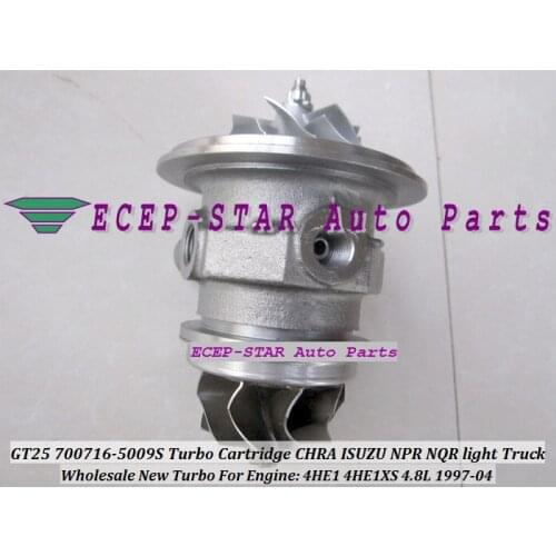 Free Ship Turbo CHRA Cartridge GT25 TB2560S 700716 700716-5009S 700716-0009 8972089663 For ISUZU NPR NQR Truck 4HE1 4HE1XS 4.8L