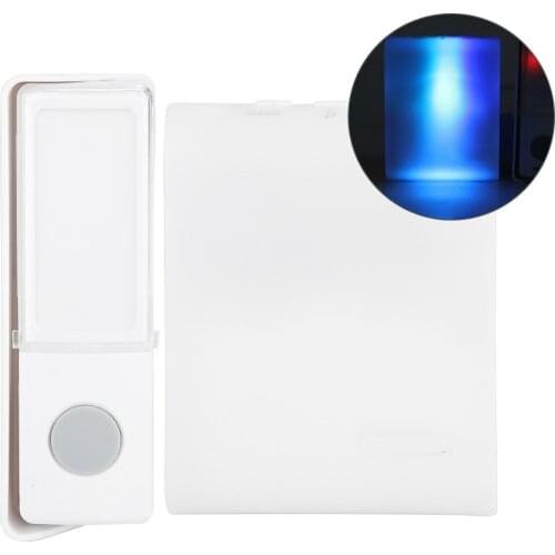 Wireless Button Door Bell Patient Elderly Deaf Caller Button Door Bells With 7 Kinds Of Flash Lamp Color Tones Dropshipping