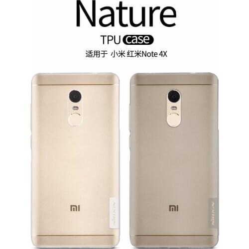 For Xiaomi Redmi Note 4X Case TPU cover NILLKIN Nature TPU Transparent Clear Soft Back cover Luxury brand with retailed package